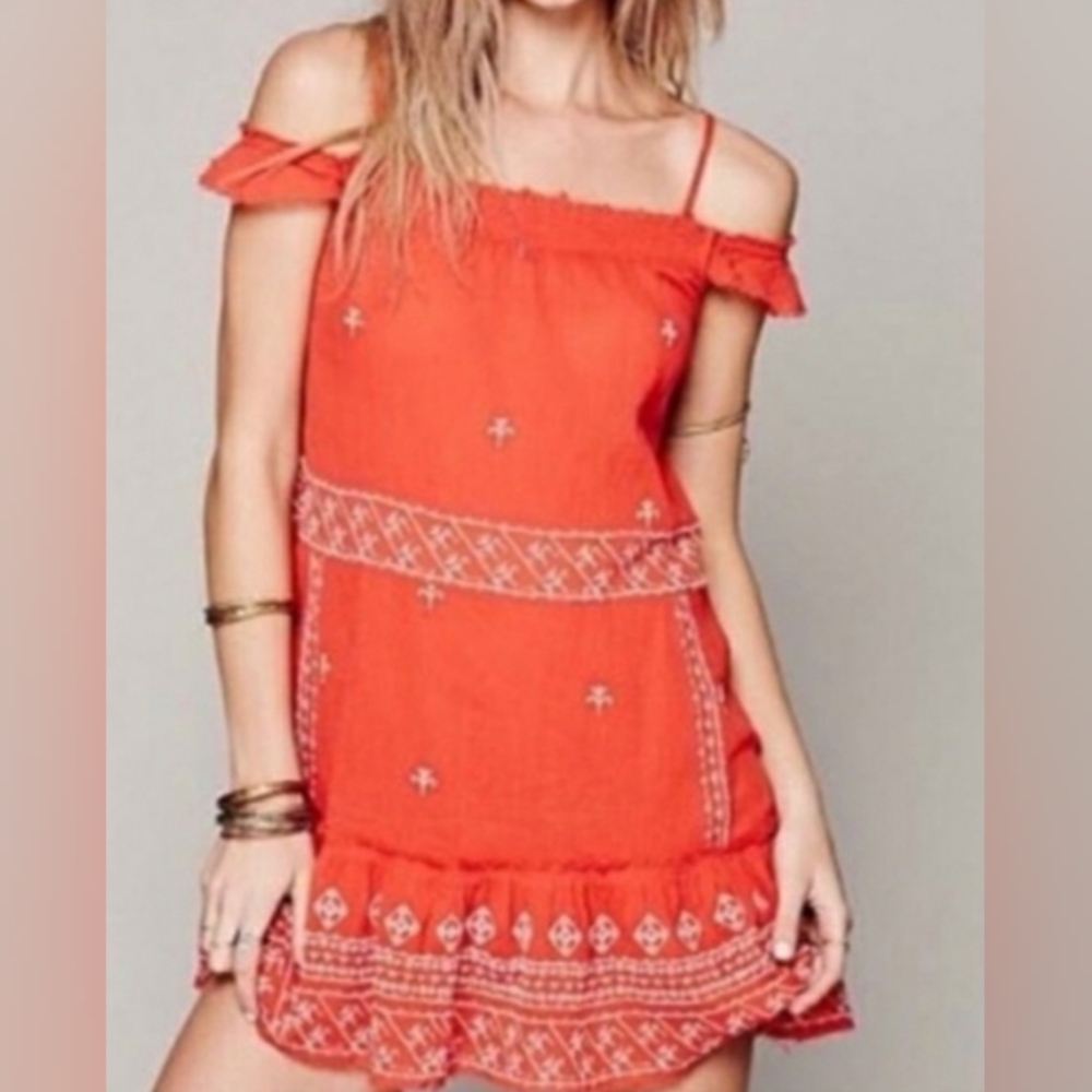 Free People Boho Mini Dress